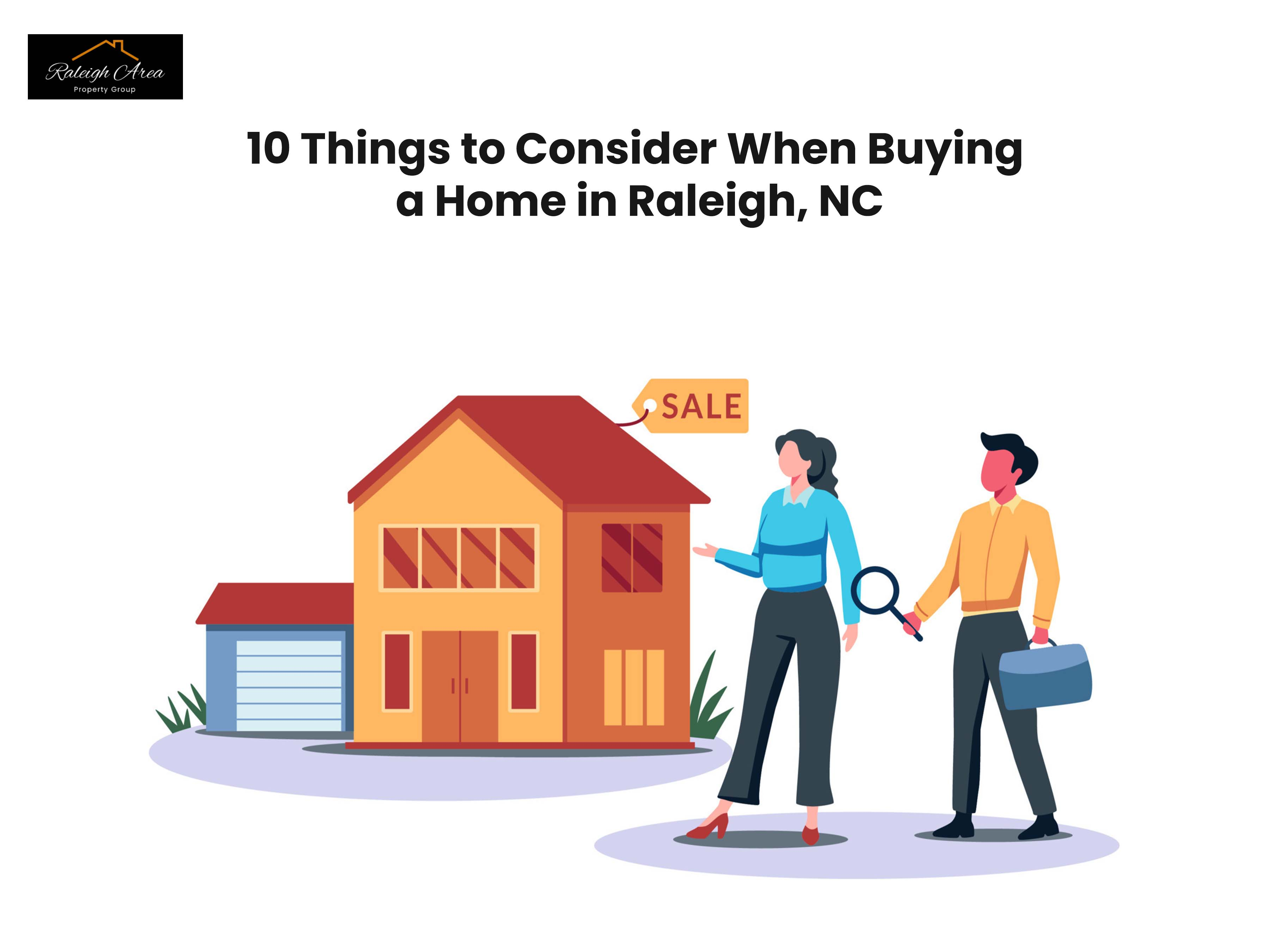 Things to Consider When Buying a Home in Raleigh, NC